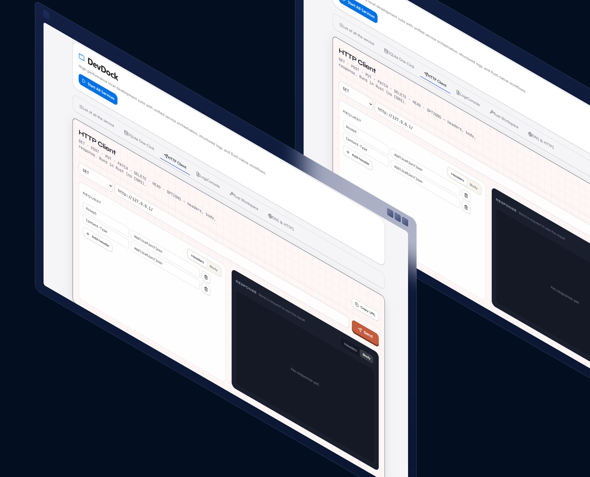 DevDock feature preview - logs and diagnostics